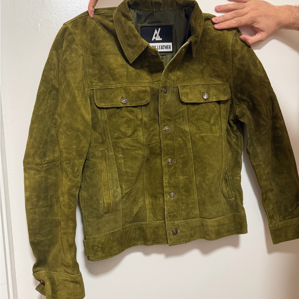 Genuine Suede (olive green) Jacket